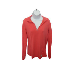 Women's Carhartt Force Shirt Orange (y) / Pink 1/4 zip Medium